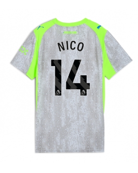 Manchester City Nico Gonzalez #14 Maglia Gara Terza Repliche 2025-26 Donna Maniche Corte